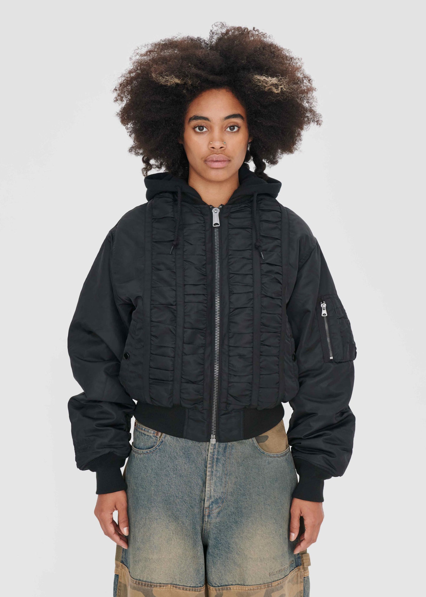 MADEME®/ALPHA INDUSTRIES® RUCHED MA-1 BOMBER