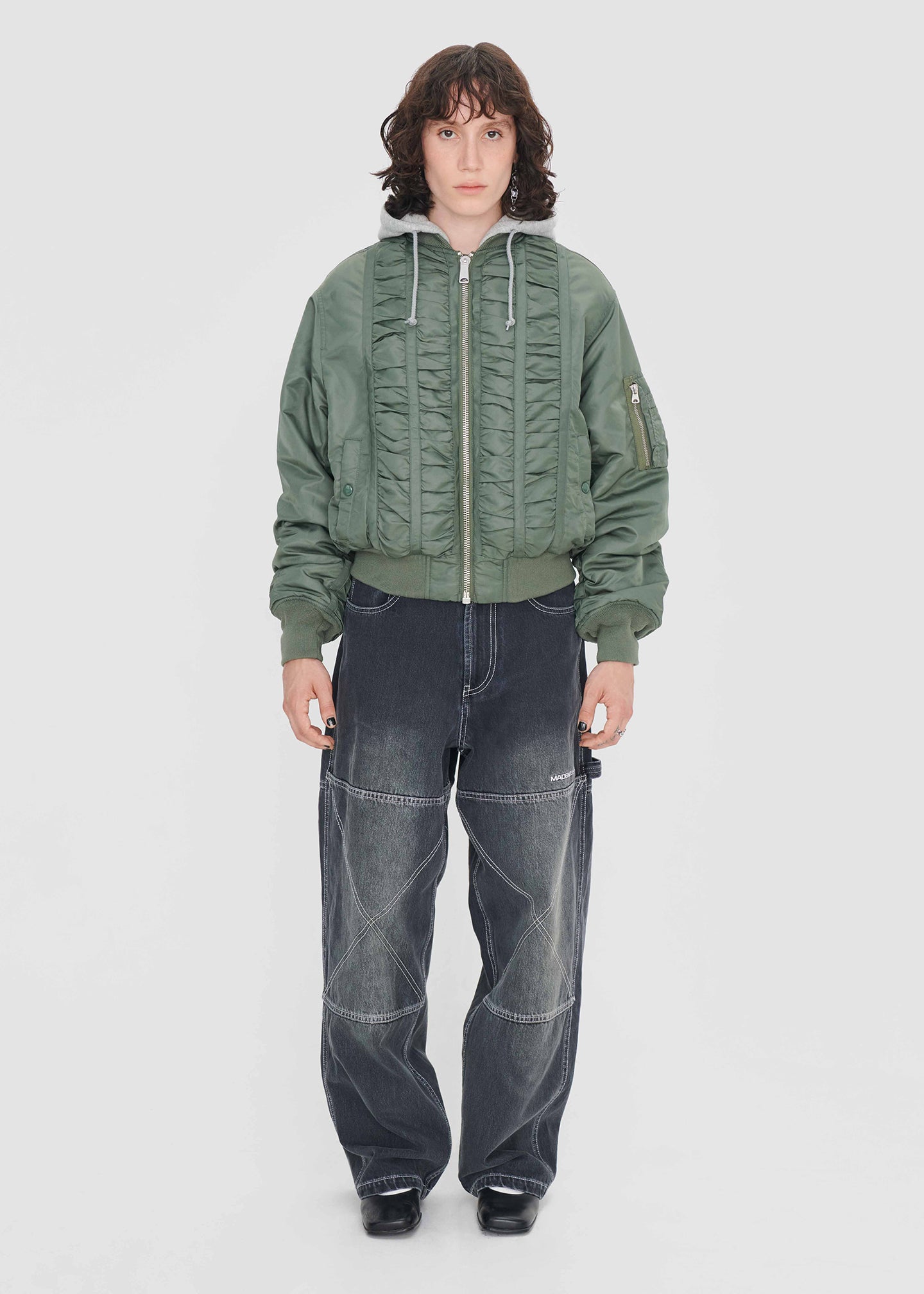 MADEME®/ALPHA INDUSTRIES® RUCHED MA-1 BOMBER