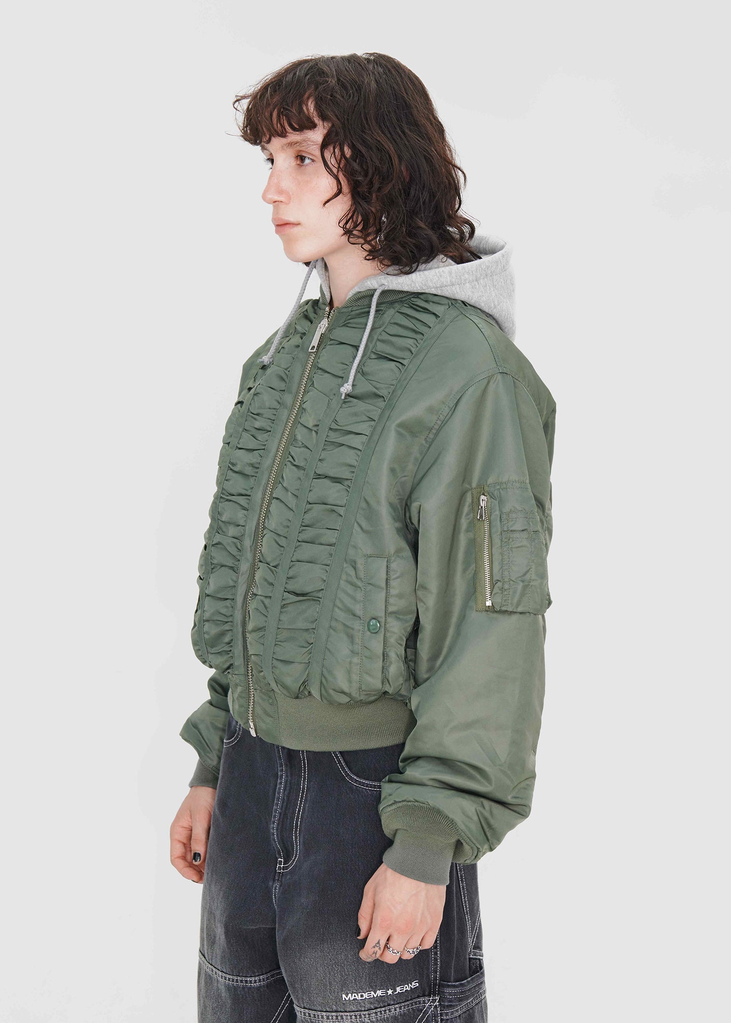 MADEME®/ALPHA INDUSTRIES® RUCHED MA-1 BOMBER