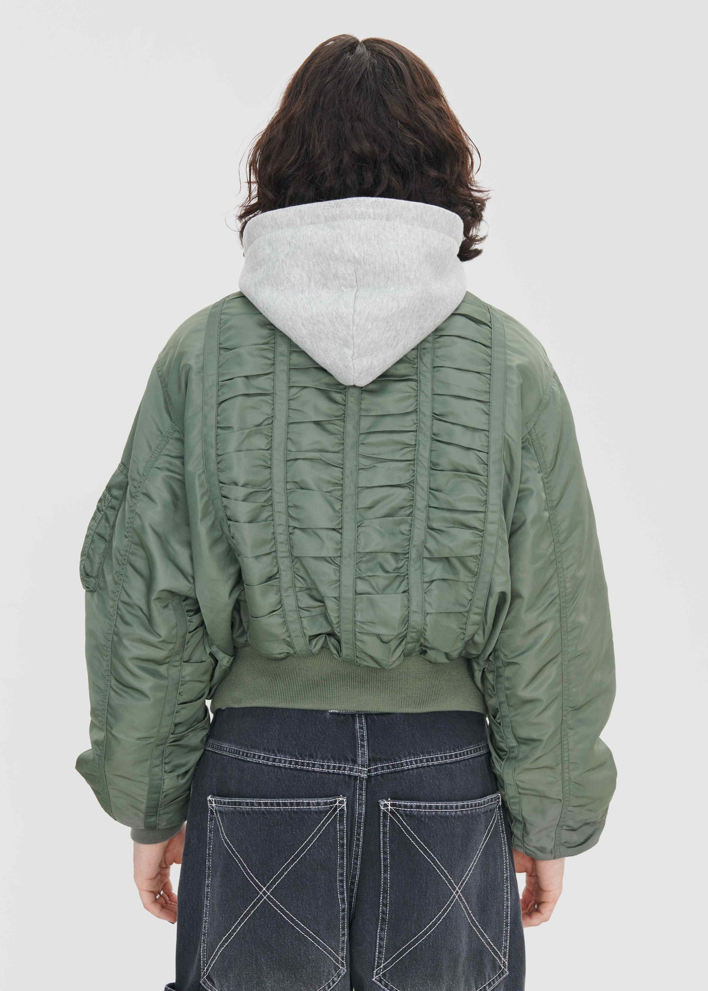 MADEME®/ALPHA INDUSTRIES® RUCHED MA-1 BOMBER