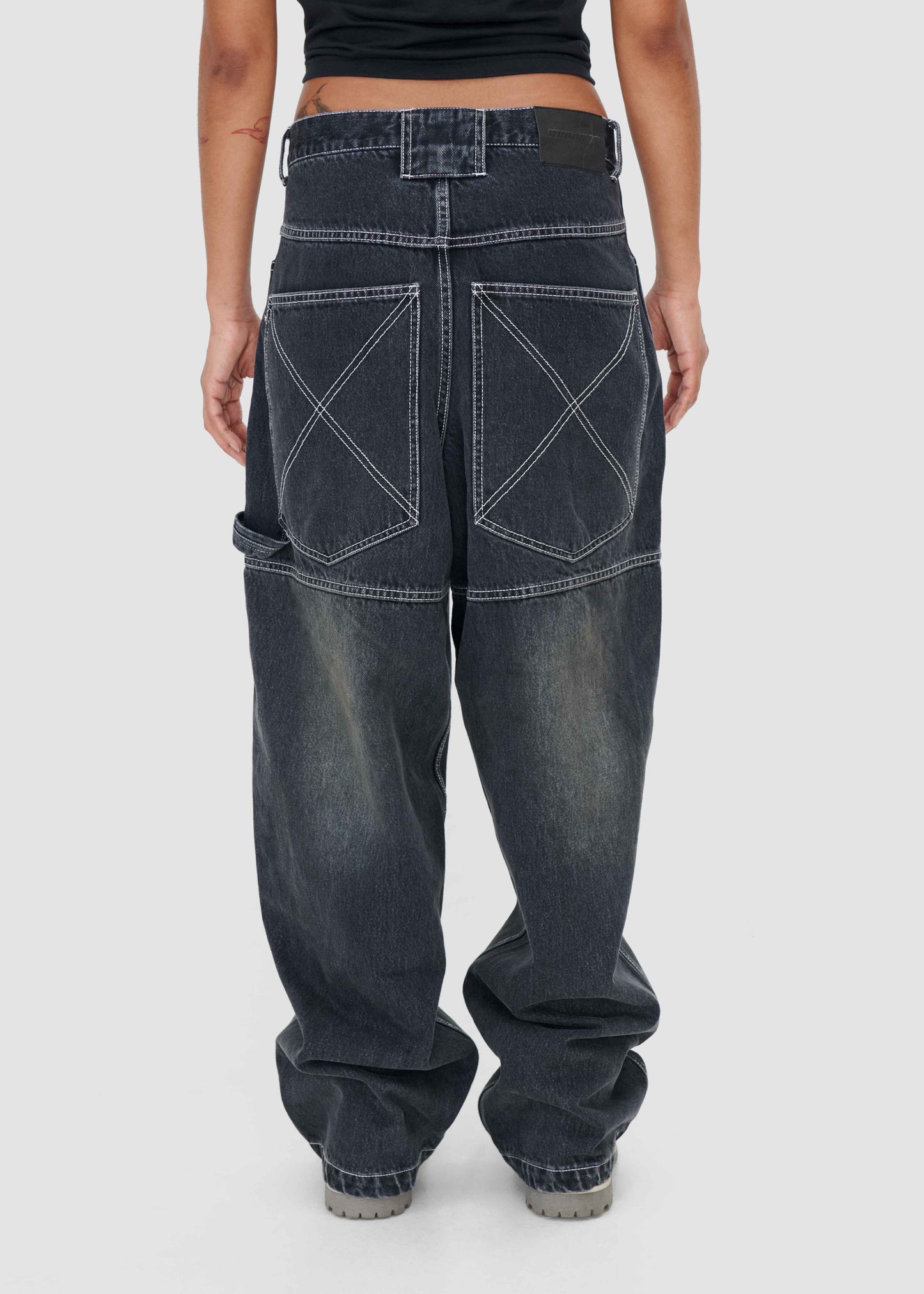 DENIM BAGGY DOUBLE-KNEE PANT