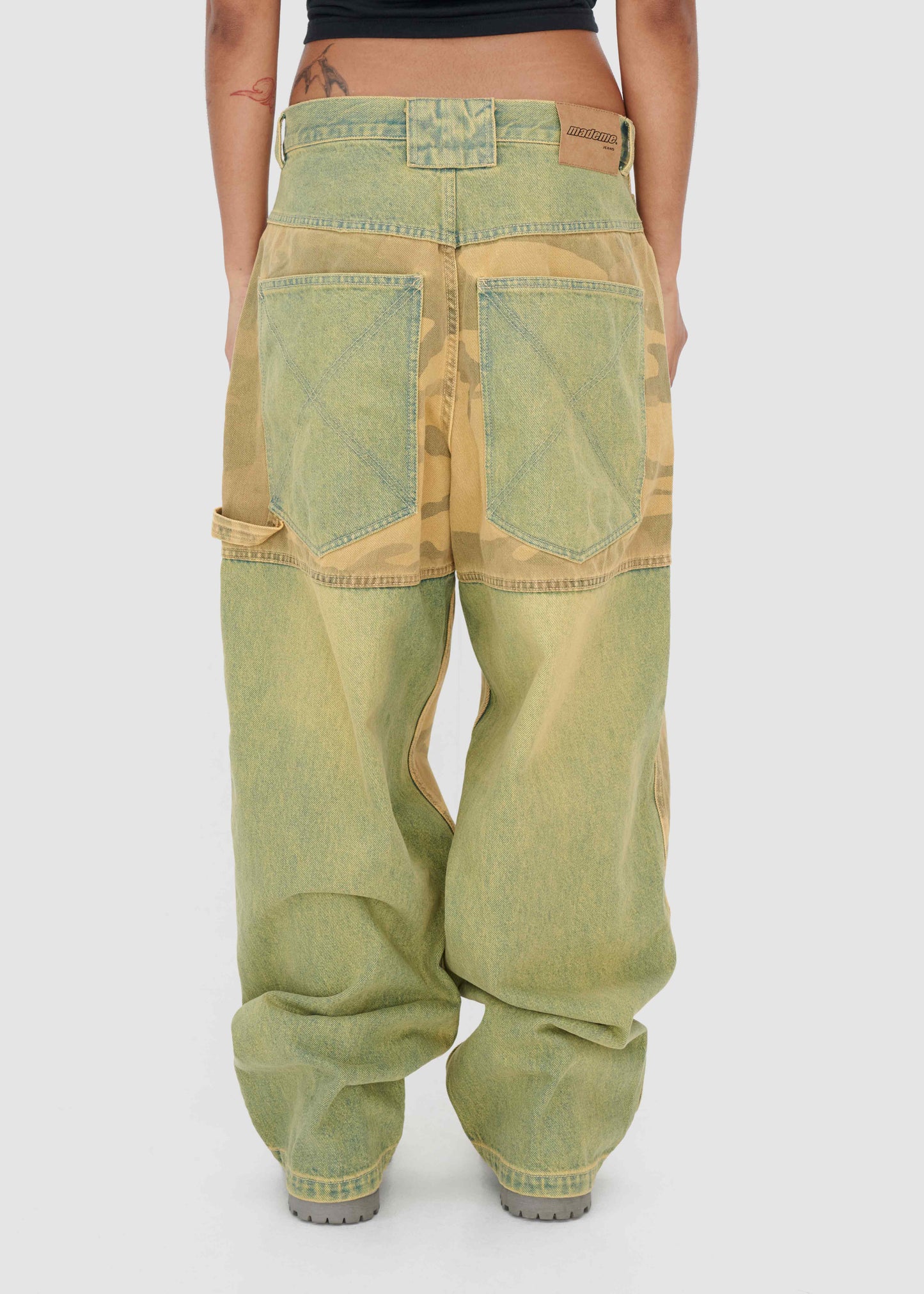 DENIM BAGGY DOUBLE-KNEE PANT