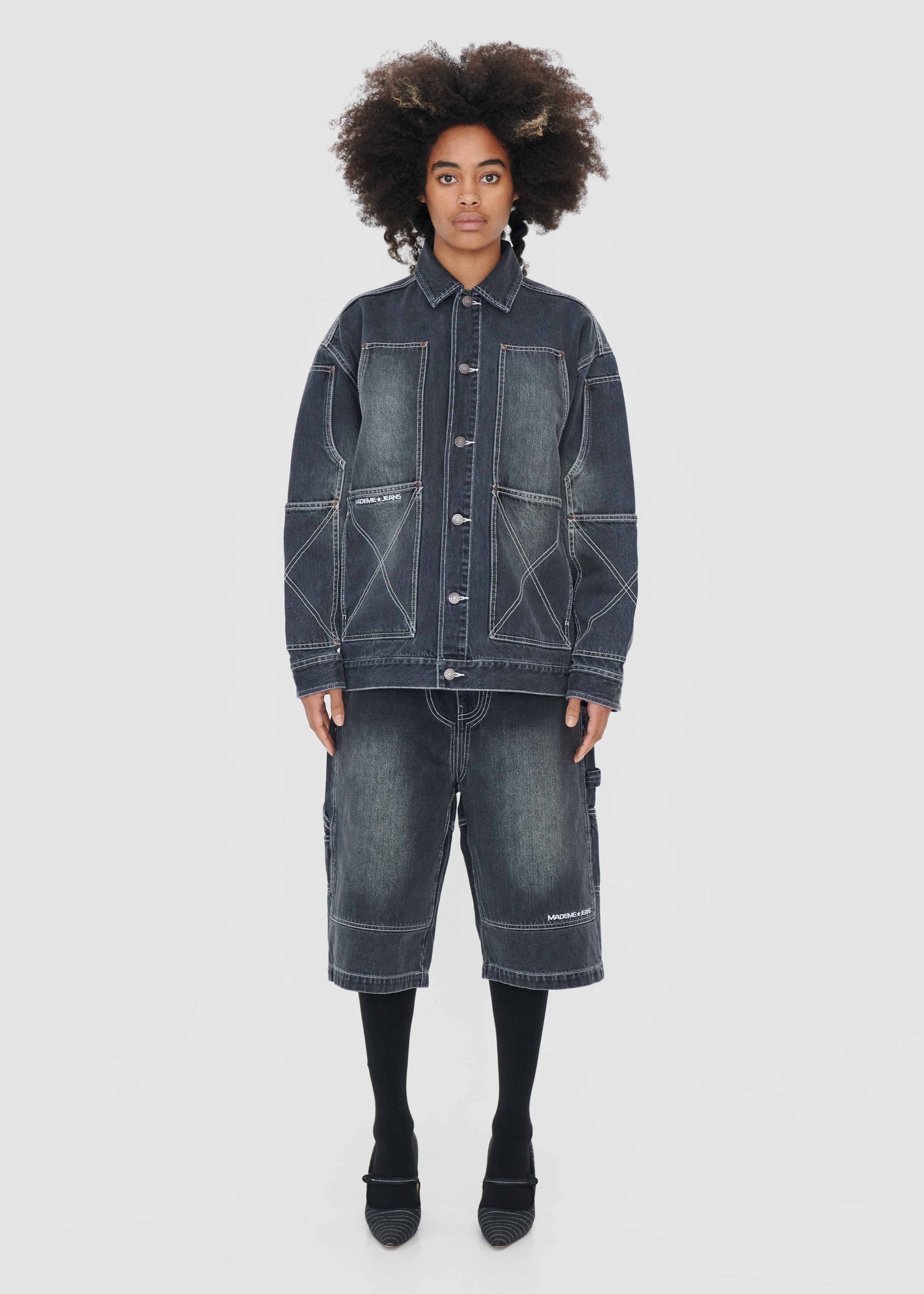 DENIM OVERSIZED CHORE JACKET