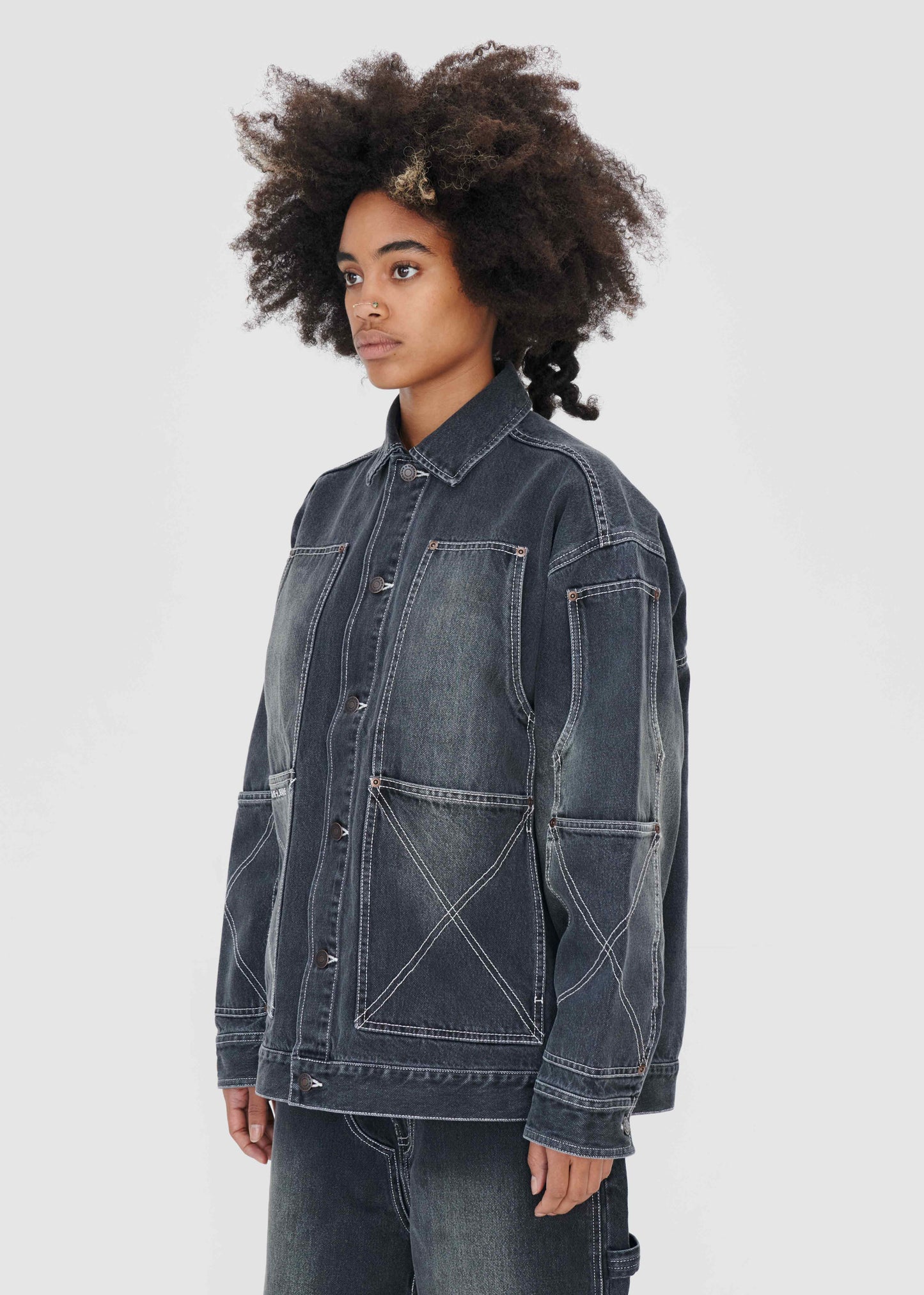 DENIM OVERSIZED CHORE JACKET