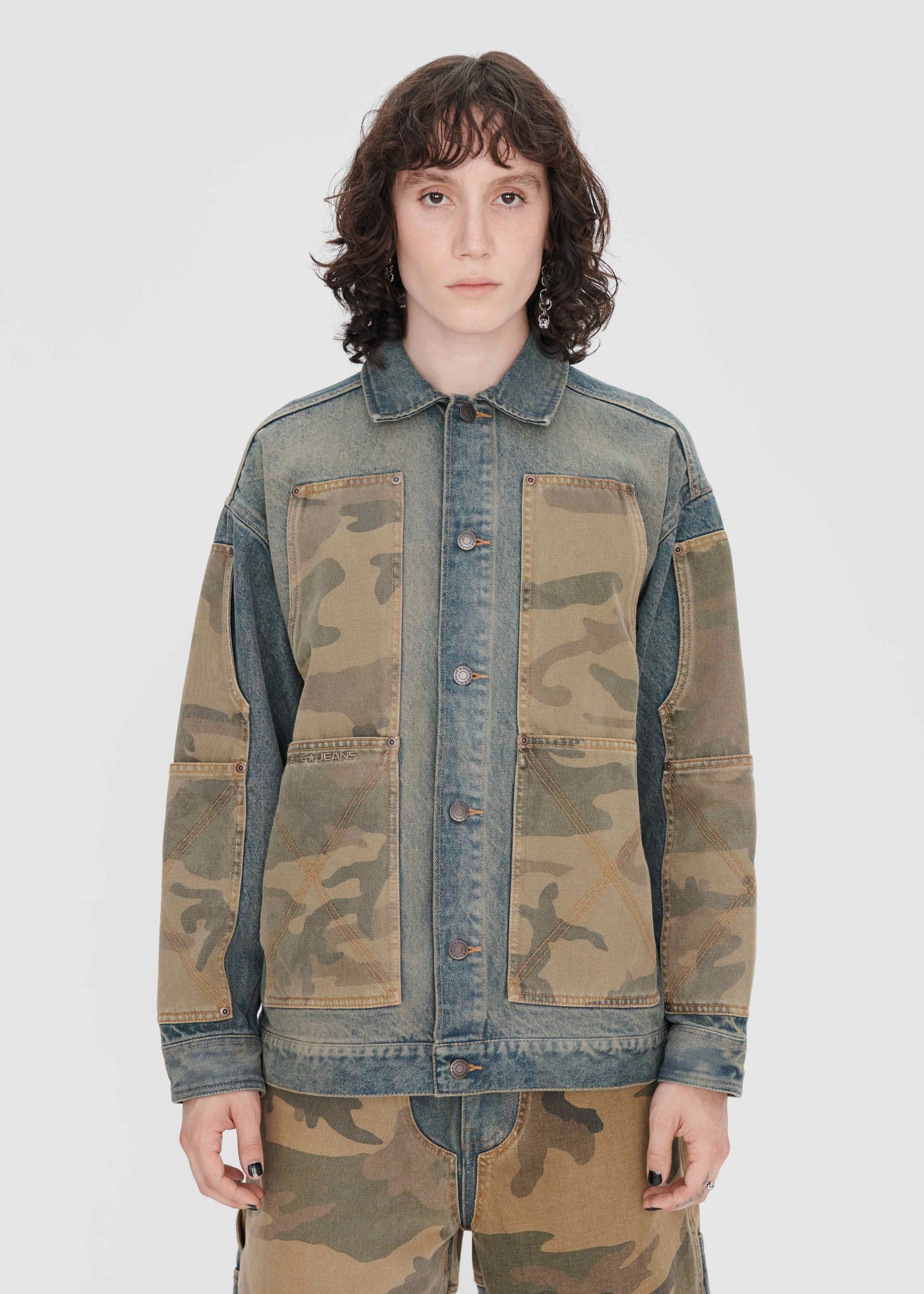 DENIM OVERSIZED CHORE JACKET