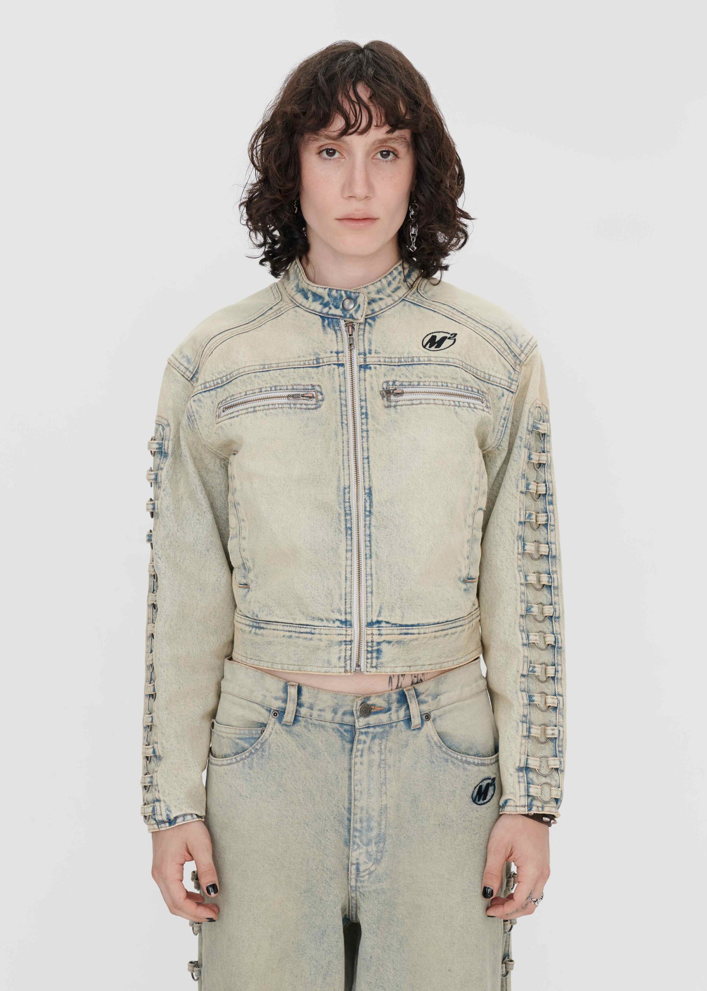 RINGS DENIM RACING JACKET