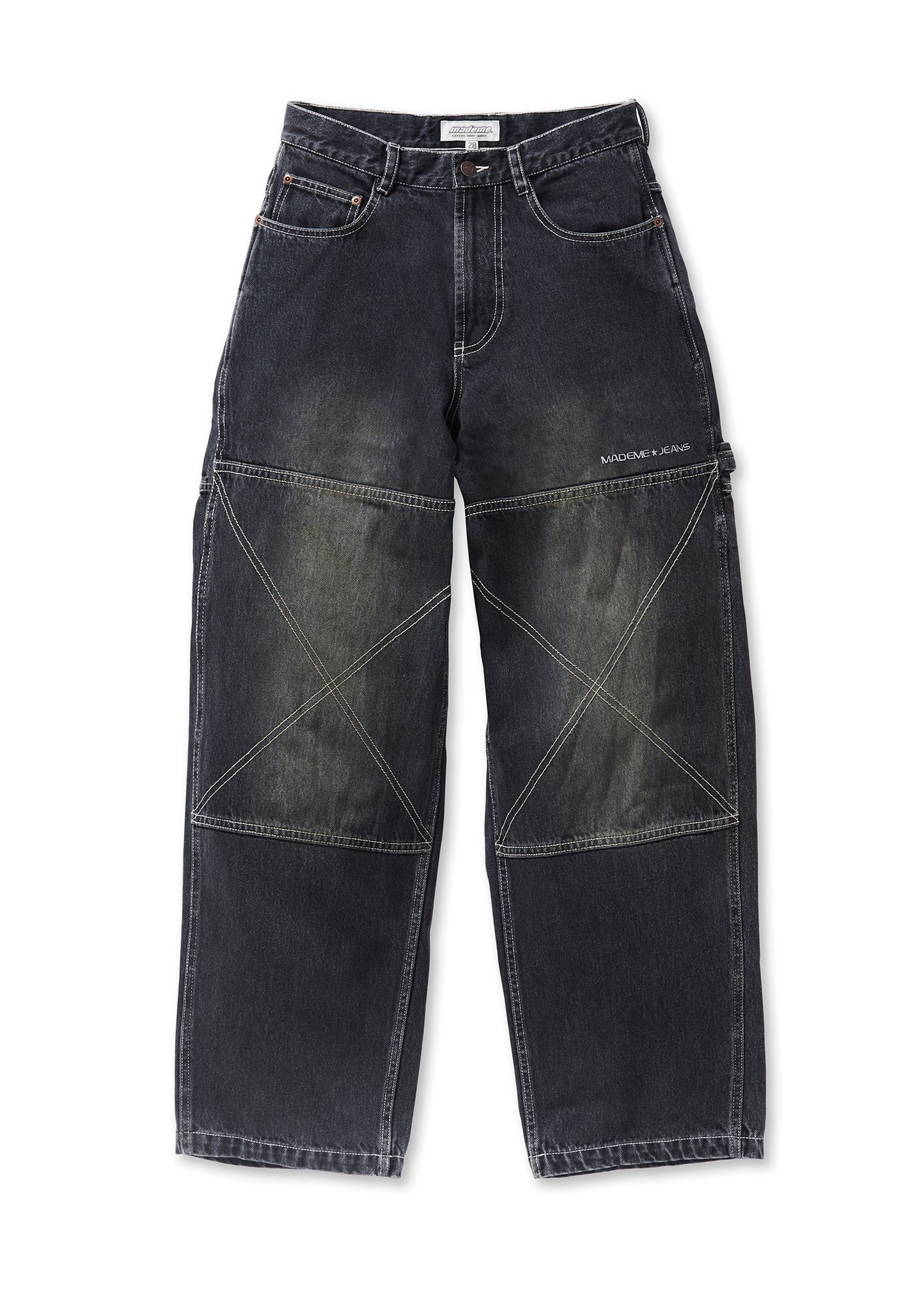 DENIM BAGGY DOUBLE-KNEE PANT