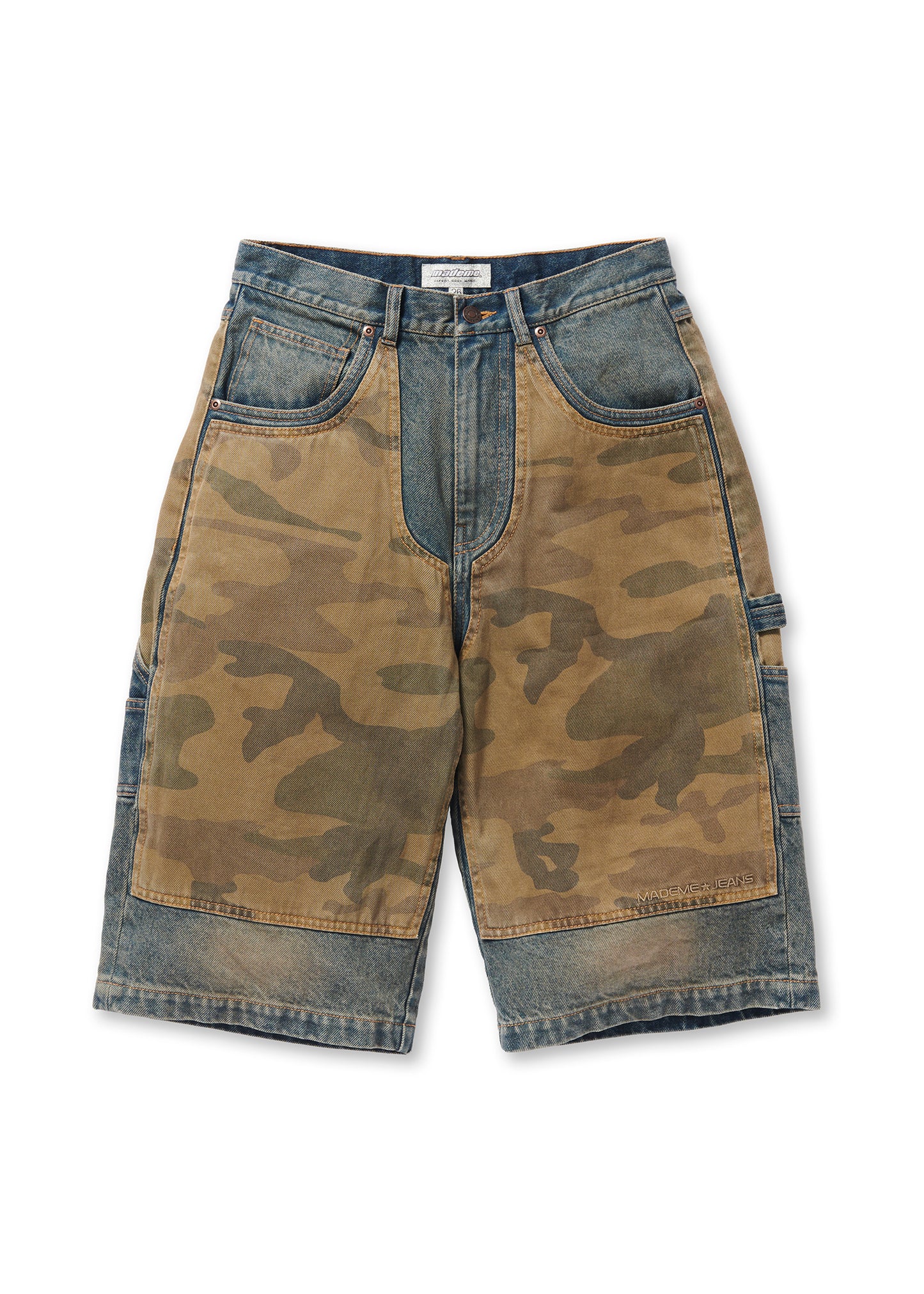 DENIM BAGGY DOUBLE-KNEE SHORT