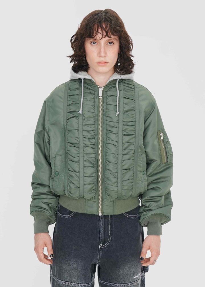 MADEME®/ALPHA INDUSTRIES® RUCHED MA-1 BOMBER