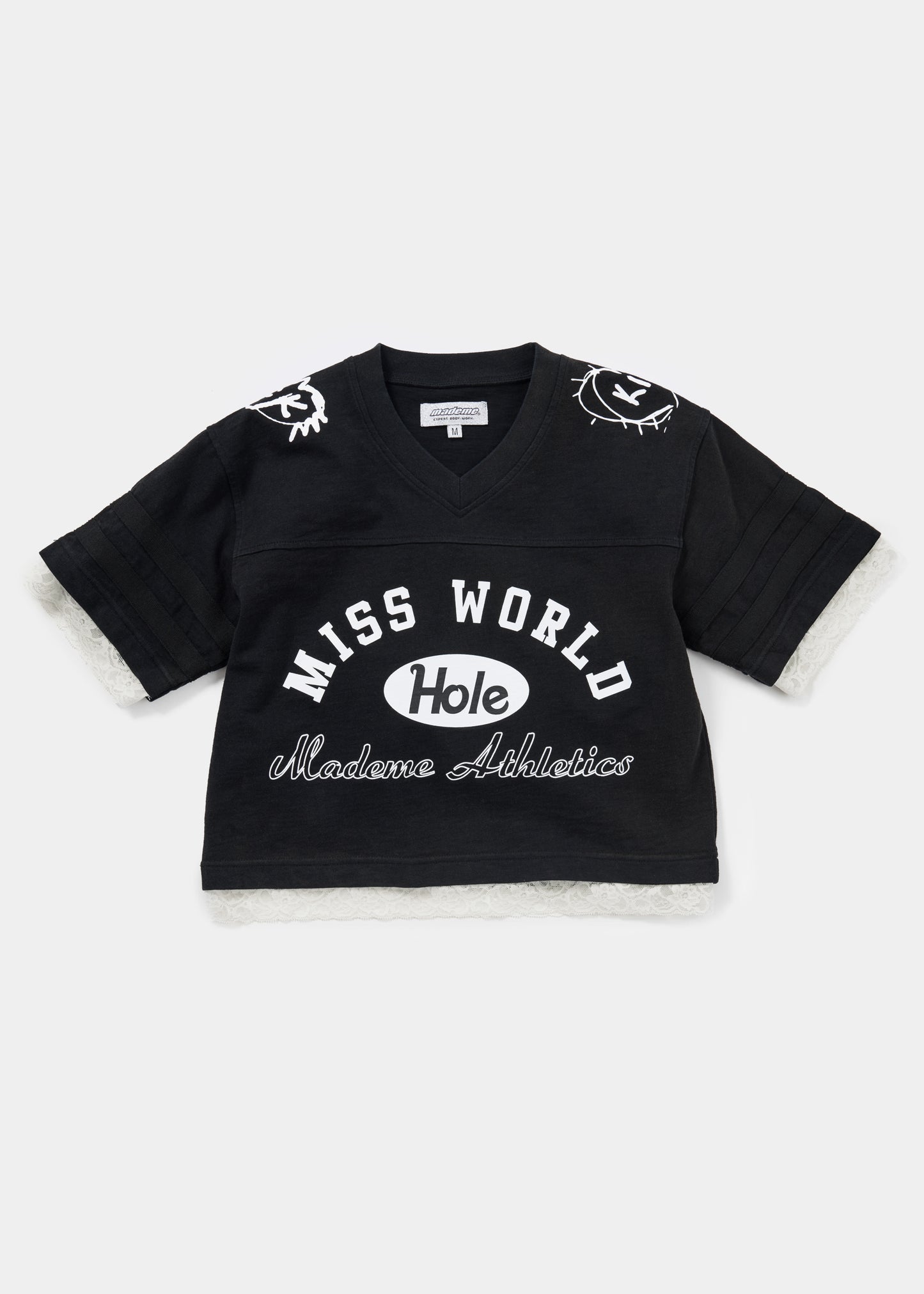 MadeMe®/Hole Lace Trim Football Jersey